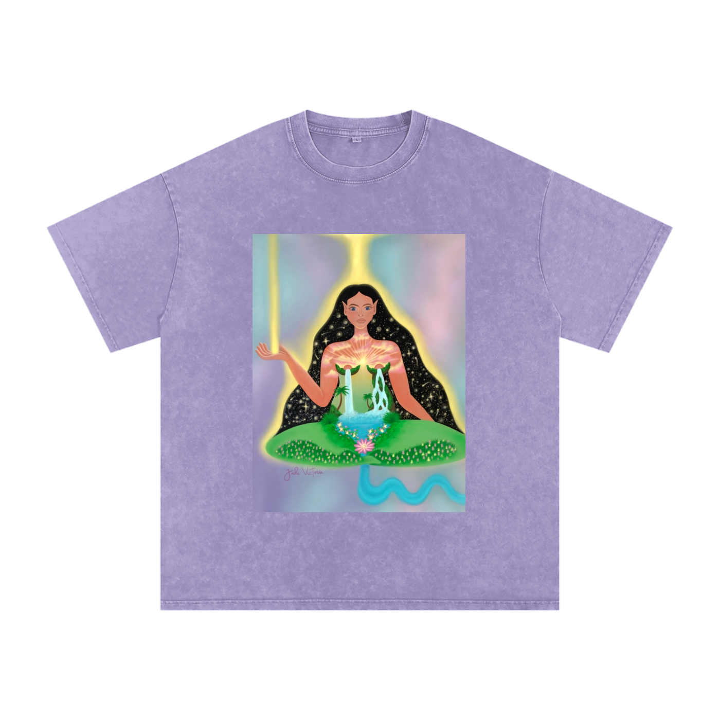 “The Mother” Snow Washed Oversized Cotton T-Shirt