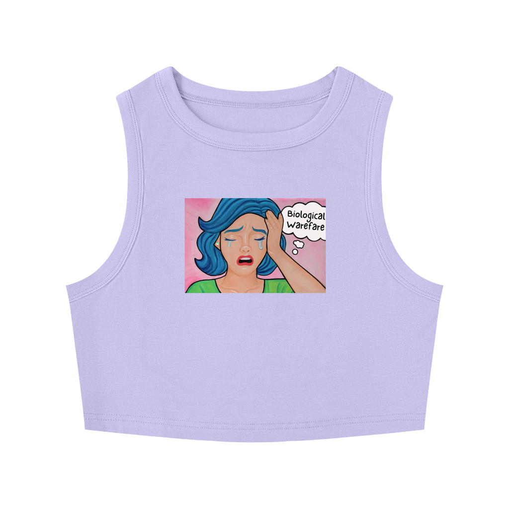 “Biological Warfare” Crewneck Crop Tank Top