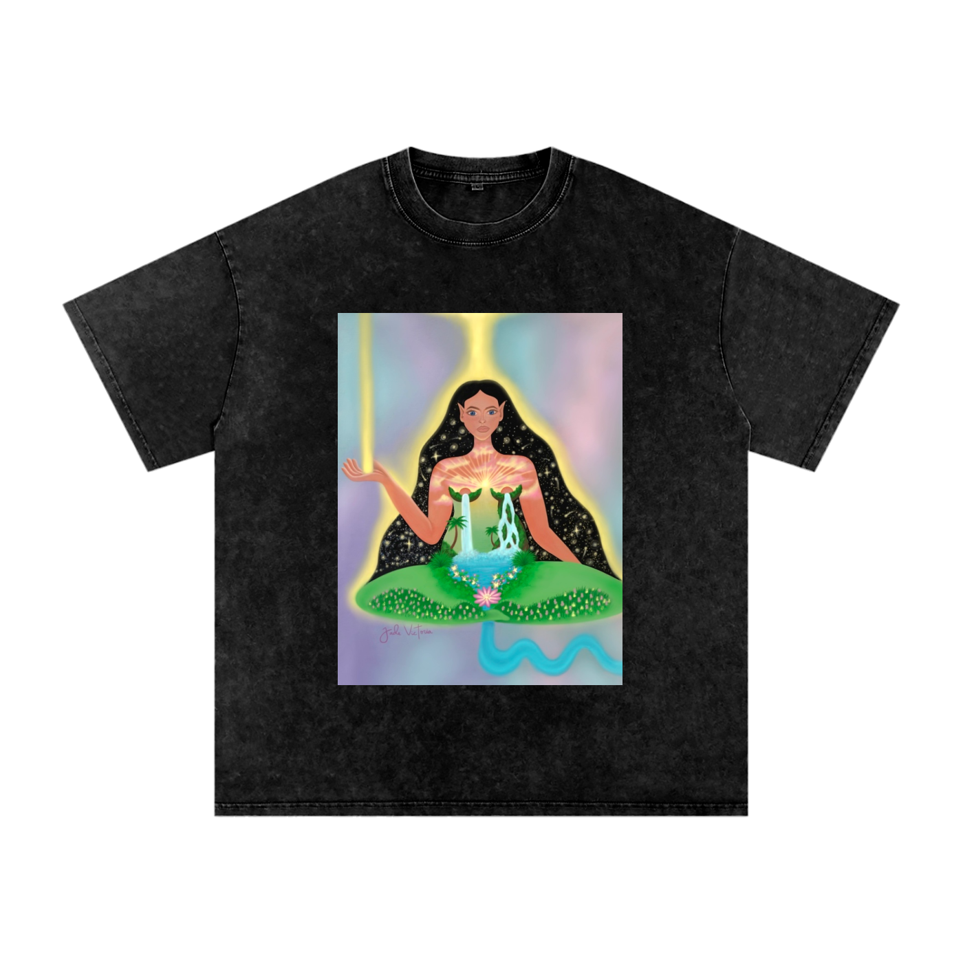 “The Mother” Snow Washed Oversized Cotton T-Shirt