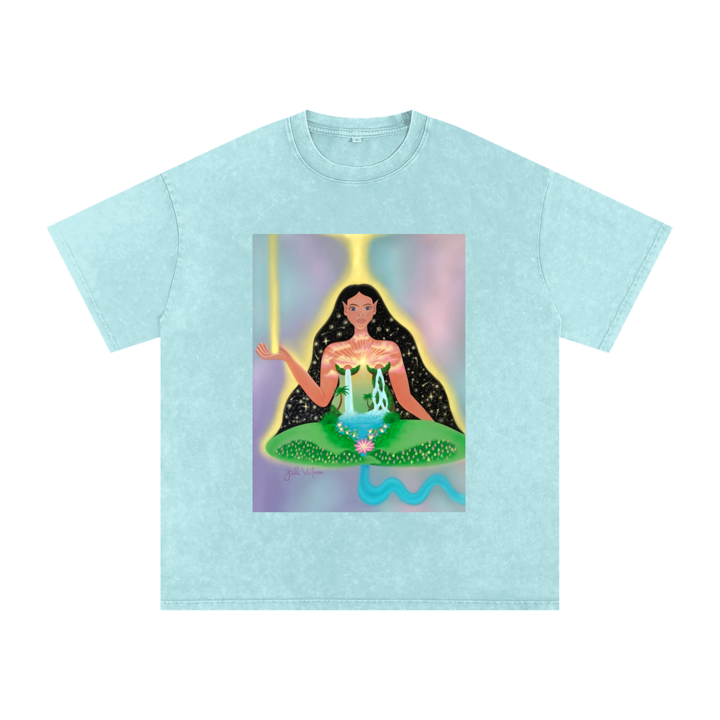 “The Mother” Snow Washed Oversized Cotton T-Shirt